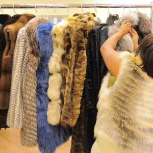 Fur selection for a coat or vest